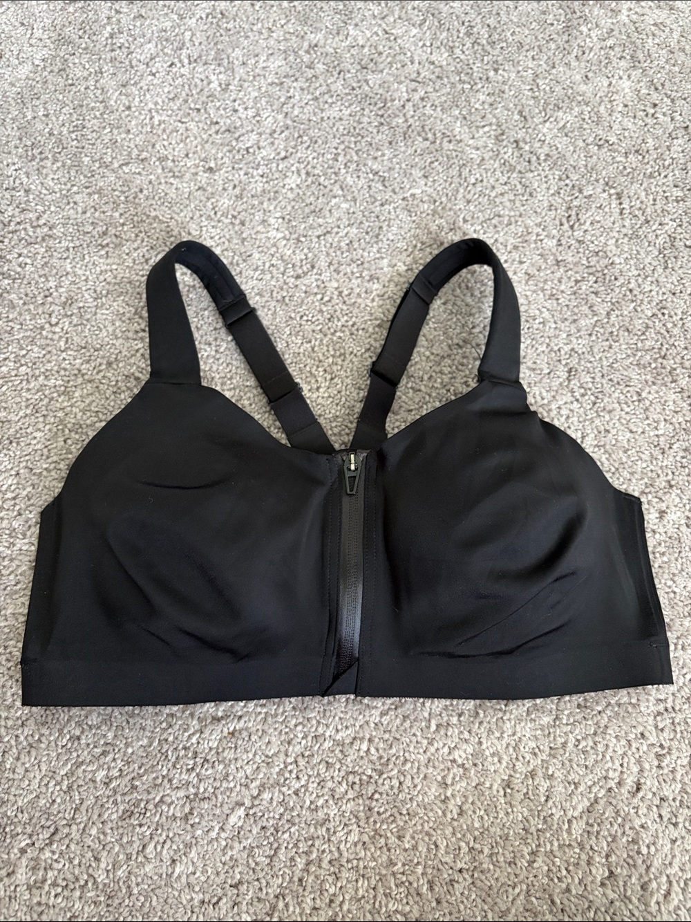 Victoria Secret Bra Black Front-Zip Support Bra size 36D